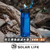 Solar Life 索樂生活 防災應急過濾水壺.戶外濾水壺 野外濾水器 飲水濾水器 濾水水壺 求生吸管水壺