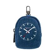 MONDAINE 瑞士國鐵Petite迷你吊飾小包/耳機包/零錢包/鑰匙包 – Denim Pack 單寧藍