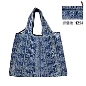 【素包包】購物袋 泰國象超市購物戶外旅行大容量防水收納(31025) _大象x藍白