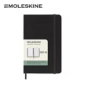 2025-2026 MOLESKINE 18個月週記硬殼手帳 - 口袋/黑
