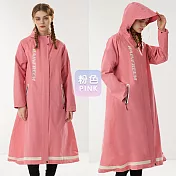 【KISSDIAMOND】高效雙門襟防暴雨一件式衝鋒雨衣(KDU-8801) 2XL 粉
