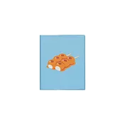 【日本HIGHTIDE】2026 月記事手帳方型 ‧ 醬油糰子/淺藍色