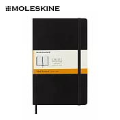 MOLESKINE 經典軟皮筆記本 -  L型/ 橫條/ 黑