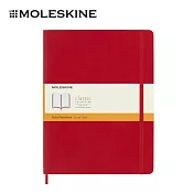 MOLESKINE 經典軟皮筆記本 - XL型/ 橫條/ 紅