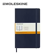 MOLESKINE 經典軟皮筆記本 -  L型/ 橫條/ 藍