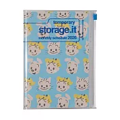 【日本Mark’s】2026 月記事收納手帳B6變型 ‧ OSAMU GOODS/藍色