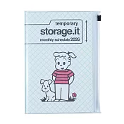 【日本Mark’s】2026 月記事收納手帳B6變型 ‧ OSAMU GOODS/薄荷綠