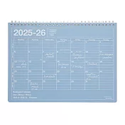 【日本Mark’s】2025-26 月曆型記事手帳M (B5變型)(9月起始) ‧ 粉藍