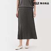 【MUJI 無印良品】女萊賽爾寬襬裙 S 煙燻棕