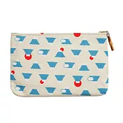 【日本製】-職人工藝手工製作富士山竹節收納包 富士白