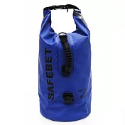 E.City_25L帶水閥手提單肩防水圓筒包 藍