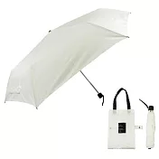 【日本Attain】Solid極簡素色 輕量折傘(附傘袋) ‧ 白
