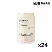 【MUJI 無印良品】碳酸飲 水蜜桃/箱購/24入
