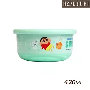【HOUSUXI舒希】蠟筆小新－不鏽鋼雙層隔熱碗 420ml-A3