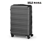 【MUJI 無印良品】四輪硬殼止滑拉桿箱 75L 灰色