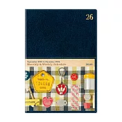 【日本RYU-RYU】2026 附透明口袋週記事手帳B6 ‧ 海軍藍