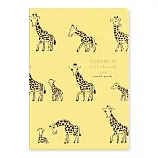 【日本RYU-RYU】2026 月記事手帳A5｜中島良二動物遊行 ‧ 長頸鹿