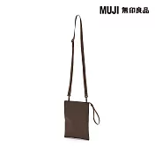【MUJI 無印良品】撥水加工迷你隨身側包 深摩卡棕
