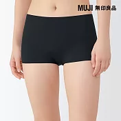 【MUJI 無印良品】女無痕平口內褲 S 黑色