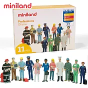 【西班牙miniland】專業人士角色學習造型人偶11入組