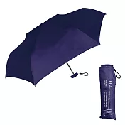 【日本Nakatani】Flat扁握把 極簡素色 輕量折傘 ‧ 深邃藍