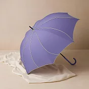 【日本Nakatani】Frella優雅花形 輕量耐風直傘 ‧ 紫藤藍