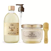 SABON 明星二部曲[沐浴油500ml+身體磨砂膏600g]-多味道可選-國際航空版- 經典P-L-V