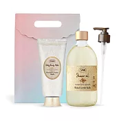 SABON 絲綢Q彈肌必備組[沐浴油500ml+絲綢身體乳液200ml]-多味道可選-國際航空版 經典P-L-V