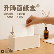 【上手家居】升降面紙盒(衛生紙盒/衛生紙架/紙巾架/紙巾盒) 白色