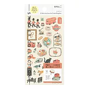MIDORI 手帳專用貼紙-  英國(英倫復古)