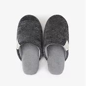 【韓國Dailylike】Label輕盈舒適 靜音室內拖鞋 ‧ 灰 (男用)