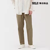 【MUJI 無印良品】男水洗棉舒適長褲 XL 米色