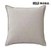【MUJI 無印良品】牛津布抱枕套 /灰色/43*43cm