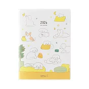 MIDORI POCKET DIARY 2026手帳(月雙週)A6- 小狗