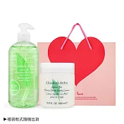 ARDEN 雅頓 綠茶香氛潤澤組[沐浴膠500ml+舒體霜500ml(多香味可選)+禮袋]-國際航空版 綠茶