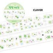 【韓國WANNATHIS】Kiss cut 貼紙膠帶 ‧ pang pang/幸運草