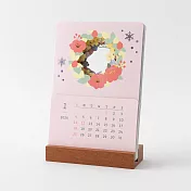 MIDORI 2026桌上型直立月曆- 雕刻花圈