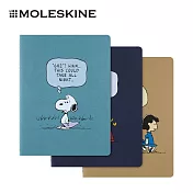 MOLESKINE 史努比限量軟面輕便筆記本套裝/XL型/3本/橫間