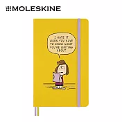 MOLESKINE史努比限量筆記本/佩蒂/L型/黃/橫線