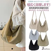 【Sayaka紗彌佳】靜好時光・文青斜挎包｜輕量褶皺防潑水大容量 肩背包 -橄欖綠