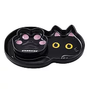[星巴克]黑貓萌掌造型瓷盤組