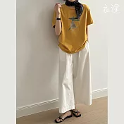 【衣途】日系顯瘦直筒闊腿(KDPY-B033) M 白色