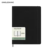 2026 MOLESKINE週記手帳/ 12M/ 軟皮/ XL型/ 黑