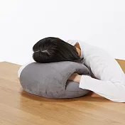 【MUJI 無印良品】午睡用柔軟多用途靠枕/墨灰