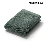 【MUJI 無印良品】棉圈絨雙線織手巾/可吊掛/綠色成品尺寸:W34×L35 cm