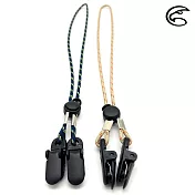 【兩入一組】ADISI 反光防風帽繩(夾式)【靛藍-淺卡】AS25047 / 長款