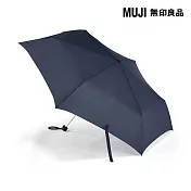 【MUJI 無印良品】晴雨兩用折傘 深藍