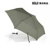 【MUJI 無印良品】晴雨兩用折傘 卡其綠