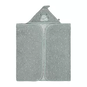 比利時 Trixie 動物造型有機棉連帽浴巾- 嘟嘟鯊魚