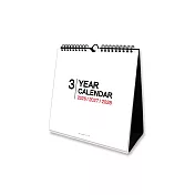 珠友 2026~2028年三年吊掛式三角月曆/掛曆/桌曆/行事曆/長期規劃/記事日曆/簡約無印檯曆(小)